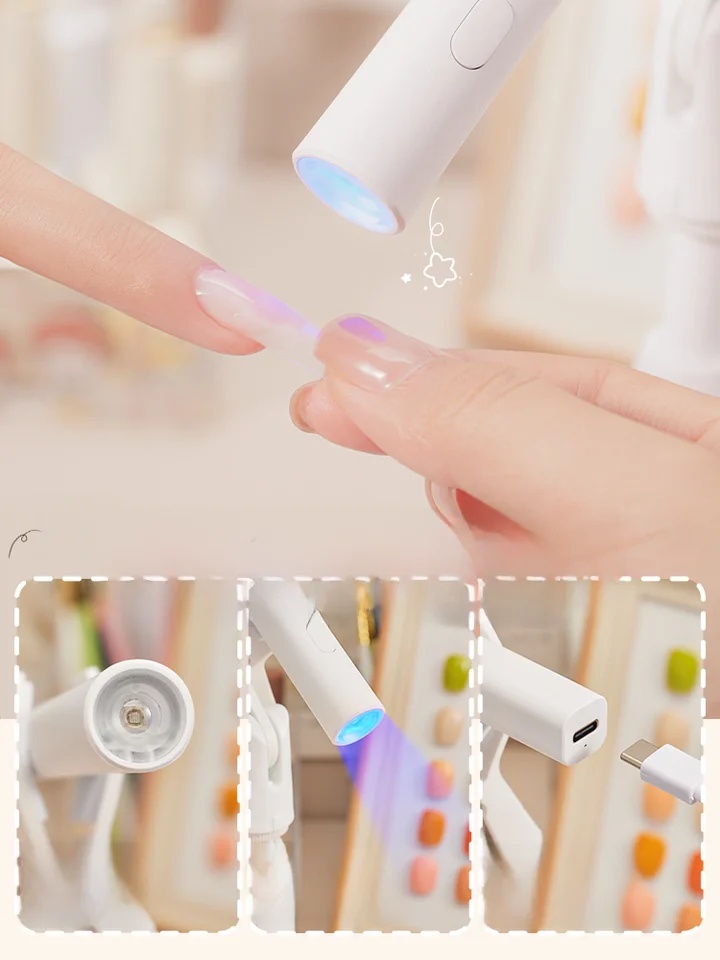 ネイルライト UV LED コンパクト 携帯用 ミニ ハンディ ジェルネイル マニキュア ネイルチップ 急速硬化 時短