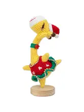 手作りダンスする鹿のぬいぐるみ【クリスマス・DIY・かぎ針編みキット・ミルクコットン素材】