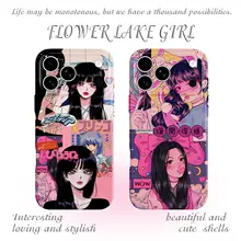 かわいいデザインのスマートフォンケース【二次元スタイル・柔軟性あり・iPhoneおよびAndroid対応】