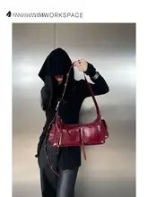 レトロデザインの牛革製ワンショルダーバッグ【大容量・横型・肩掛け可】