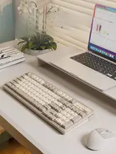 ワイヤレスBluetoothキーボードマウスセット 男性女性 ゲーム オフィス メカニカルデザイン サイレント 98キー