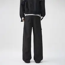 レトロスタイル メンズカーゴパンツ【デニム素材・春秋用・フィット・純綿】（セットアップ対応）