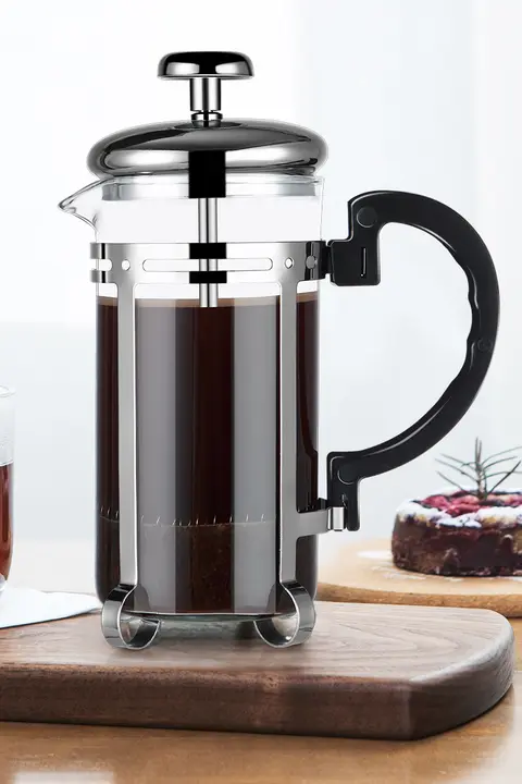 フレンチプレスコーヒーポット【家庭用・抽出器・フィルター付き・ティー用】（セットアップ対応）