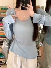 Vネック薄手Tシャツ【夏用・長袖・ホワイト・フィット・UV  カット】