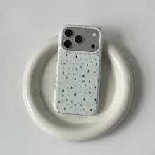夏にぴったりなカラフル雨滴デザインのiPhoneケース【可愛い・衝撃吸収・Apple対応】