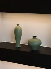 宋韵青瓷手作花器【新中式・玄関アート飾り】