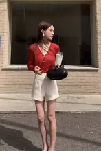SMOL 2色デザイン シースルー ワイドレッグパンツ【ハイウエスト・Aライン・フィット】