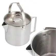 アウトドア用 ステンレス製 やかん 1.2L【登山・キャンプ・コーヒー用・携帯可能・ティーポット・ピクニック用】