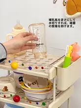 赤ちゃん用哺乳瓶水切りラック【収納ボックス・調乳器具用・多層デザイン】