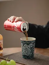 マグカップ ティーカップ 汝窯磁器 花柄 手作り セラミック 「JOJO'S L. PD.」