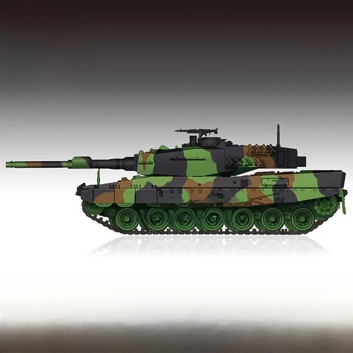 ミニチュア戦車模型 白鹅绒製 徳豹2A4【1/72スケール・ディスプレイ用】