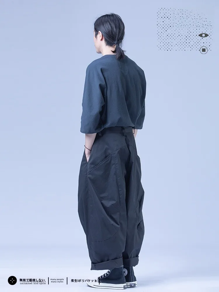 サルエルパンツ おじさん おすすめモデル：春秋用カジュアルワイドパンツの実用性とフィット感