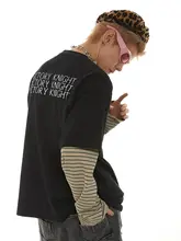 半袖Tシャツ メンズ ナイト柄プリント アメカジ ヴィンテージ ストリート クール 「PASET」