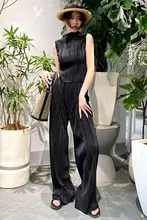 極上の柔らかさの三宅デザイン クリンクルワイドパンツ【フィット・エアリー素材】（セットアップ対応）