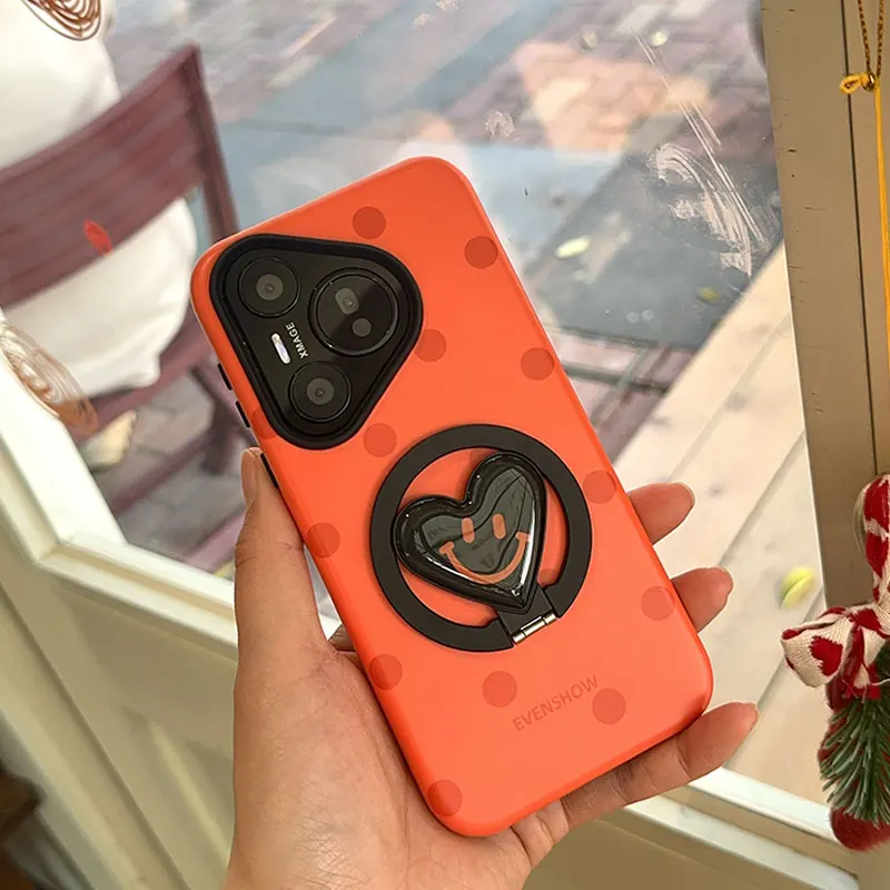 磁気吸着フィルム付きスマートフォンケース：スタンド機能と衝撃吸収を備えた女性向けデザイン