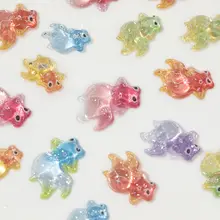 かわいい動物デザインの立体クリスタルステッカー【金魚・カメ・蝶】