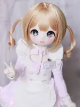 幼稚園風BJD毛坯人形【髪型03・三分丈】