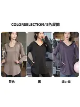 大きいサイズ スポーツ トップス Tシャツ レディース 秋 フード付きブラウス