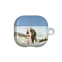 アンティーク風白樺のイラスト AirPods用ケース【光沢仕上げ・耐衝撃ハードシェル・対応機種多数】