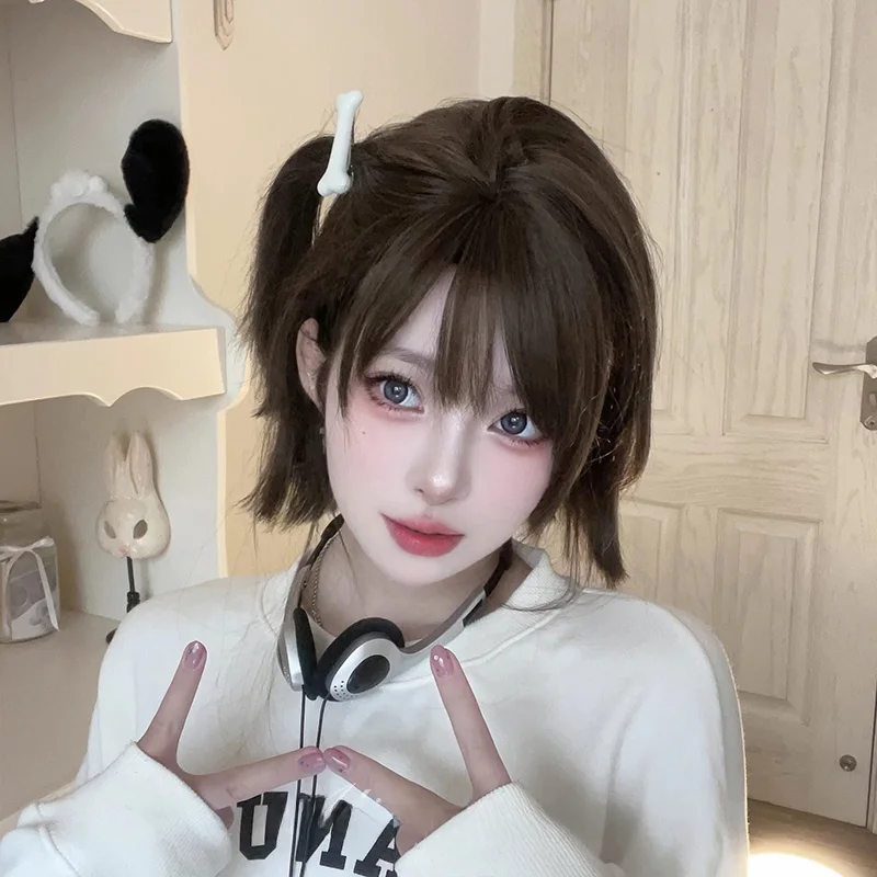 AG人工毛女性用ショートウィッグ：リアルスカルプとロリータスタイルの実用性と使い分け