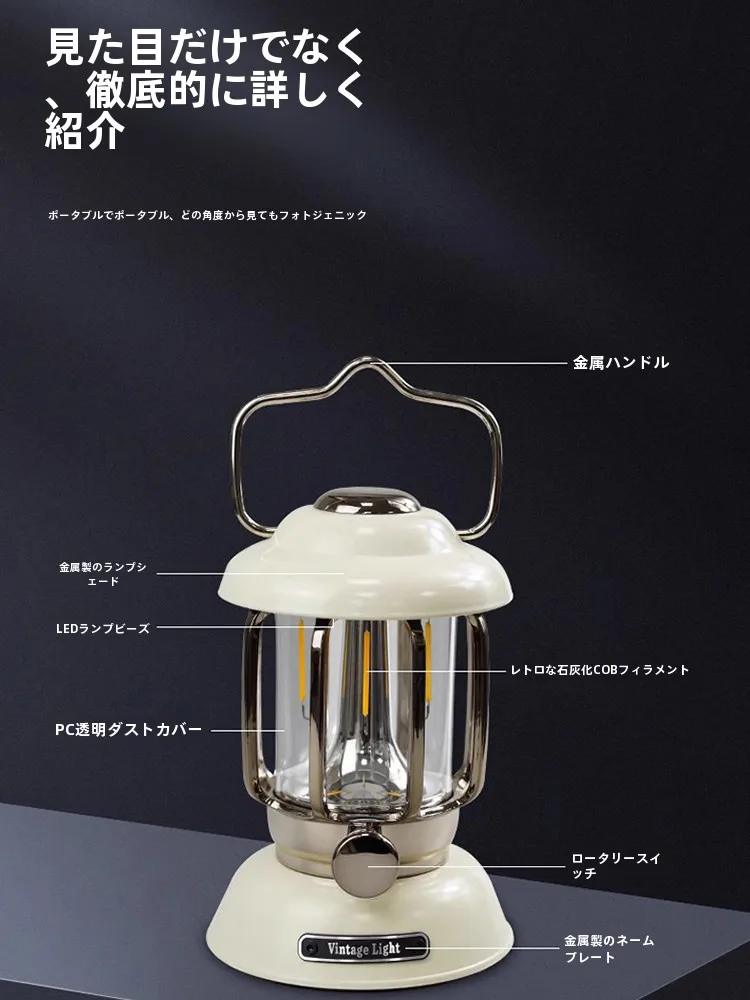 キャンプ道具を節約調達｜実際に使ってみた結果 - 充電式模擬炎ランプの長時間駆動と無段階調光