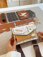 可愛い猫デザインの手作り編み込みバッグ【DIY・ショルダー・斜めかけ対応】