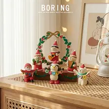 クリスマスベルのミニキャットバンドデスクトップ装飾【ギフト・オフィス用】