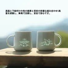 運20航空機デザインの景德鎮陶磁器マグカップ【子供用・朝食用・コーヒーカップ】（セットアップ対応）