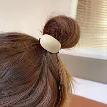 短髪用ハーフアップヘアアクセサリー【アクリル製・ゴムバンド】