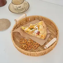 ラタン風アロマキャンドルホルダー用トレイ【おしゃれなフルーツ＆スナックディスプレイ】