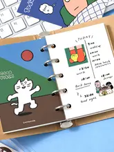 牛皮紙製の活頁ノート【小型・手帳スタイル・日記用】