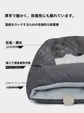 冬用 メンズ防寒フリースフード付き帽子【耳あて付き・風防・全顔カバー】
