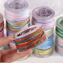 幻想的な星空デザインの手編みコットンコードブレスレット【DIY・文玩向け・カラフル織り】（セットアップ対応）