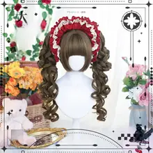 ロングカールウィッグ【二次元・ローマンカール・ロリータ風】