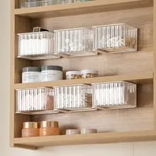 回転式化粧品収納ボックス【壁掛け・防塵・大容量・穴あけ不要】