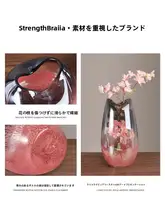 EKU PRO 高級琉璃花瓶【粉色グラデーション・インテリア装飾用】