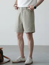 極上の柔らかさのコットン製ホワイトショートパンツ【フィット・ゆったりシルエット・カジュアル】（セットアップ対応）