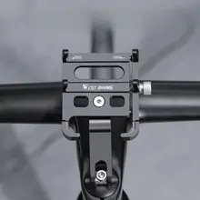 自転車用アルミ合金スマートフォンホルダー【マウンテンバイク・ロードバイク用・振動防止】