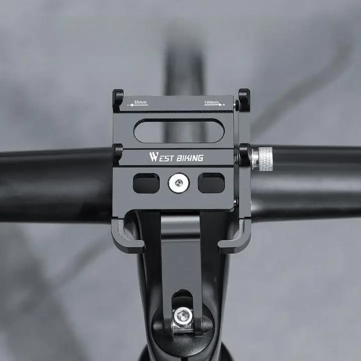 自転車用アルミ合金スマートフォンホルダー【マウンテンバイク・ロードバイク用・振動防止】