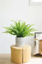 フェイクグリーン植物の鉢植え【リビング・オフィス装飾用・シダ植物風】