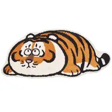 猫デザインの防滑ラグ【極上の柔らかさ・耐摩耗・寝室用】