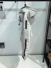 男性用 軽量ストレッチハーフジップフード付きジャケット【カジュアル・ゆったりシルエット】