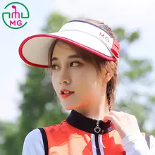 MEETGOLF レディースゴルフキャップ【日焼け防止・白・空頂】