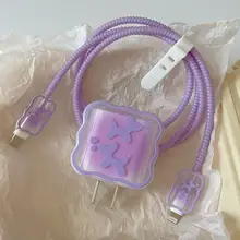 愛犬デザインの充電器保護ケース【iPhone用・データケーブル保護・断線防止】