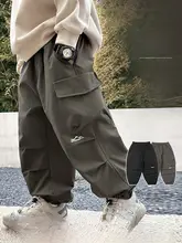 男の子用秋冬工事パンツ【アウトドア用・通気性・長ズボン】（セットアップ対応）