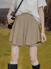 ハイウエストAラインデザインパンツ【フリル付き・ワイドレッグ・フィット】（セットアップ対応）