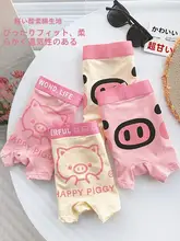 男性用 コットン製 抗菌 メッシュブリーフ【吸汗・快適・可愛い豚柄・ショートパンツ】
