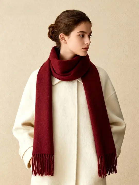 秋冬用 レディースストール【二通りの使用可能・シンプルなデザイン・韓国風】