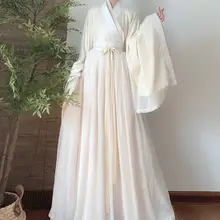 魏晋風デザインの交領広袖着物風ルーススカート【春秋用・ハイウエスト】（セットアップ対応）
