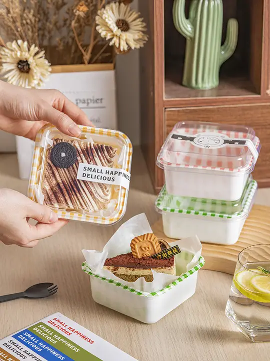 お子様向け ブロック型ケーキボックス【お弁当箱・デザート用・ティラミス対応】